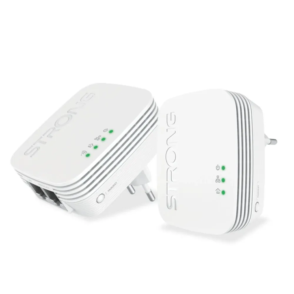 Adaptor PLC STRONG Alb (2 Unități)
