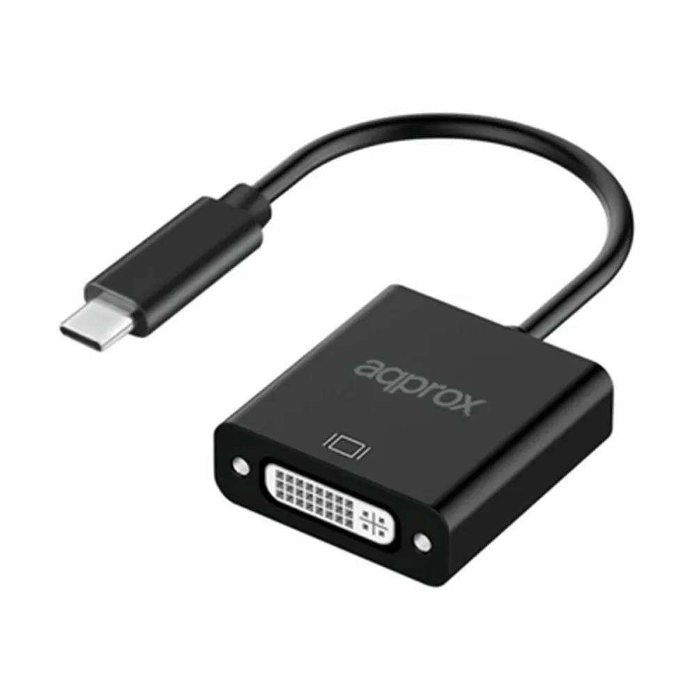 Adaptor USB C la DVI approx! APPC51 Negru