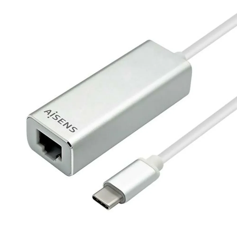 Adaptor USB la Ethernet Aisens A109-0341 USB 3.1 Argintiu 15 cm