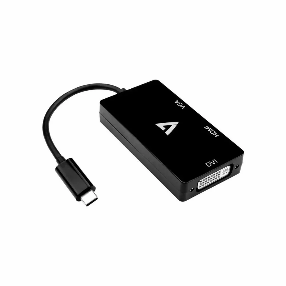 Adaptor USB C la HDMI V7 V7UC-VGADVIHDMI-BLK Negru