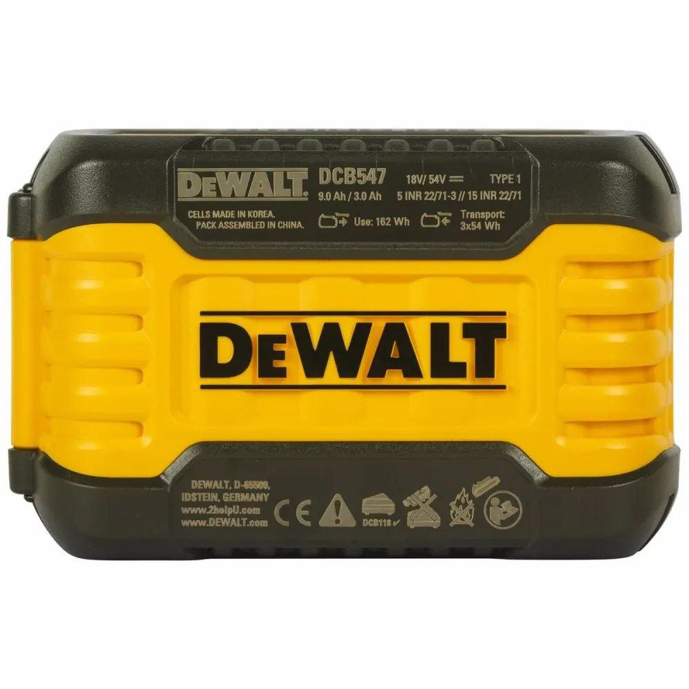 Baterie de litiu reîncărcabilă Dewalt DCB547-XJ 9 Ah 18 V
