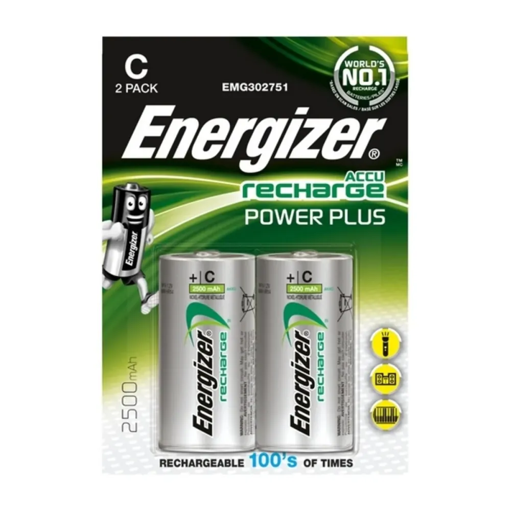 Baterii Reîncărcabile Energizer ENRC2500P2 C HR14 2500 mAh