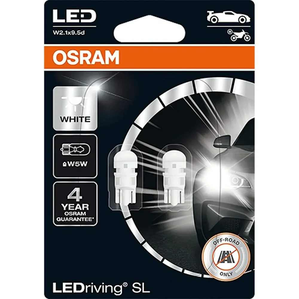 Bec auto Osram OS2825DWP-02B 0,8 W 6000K W5W