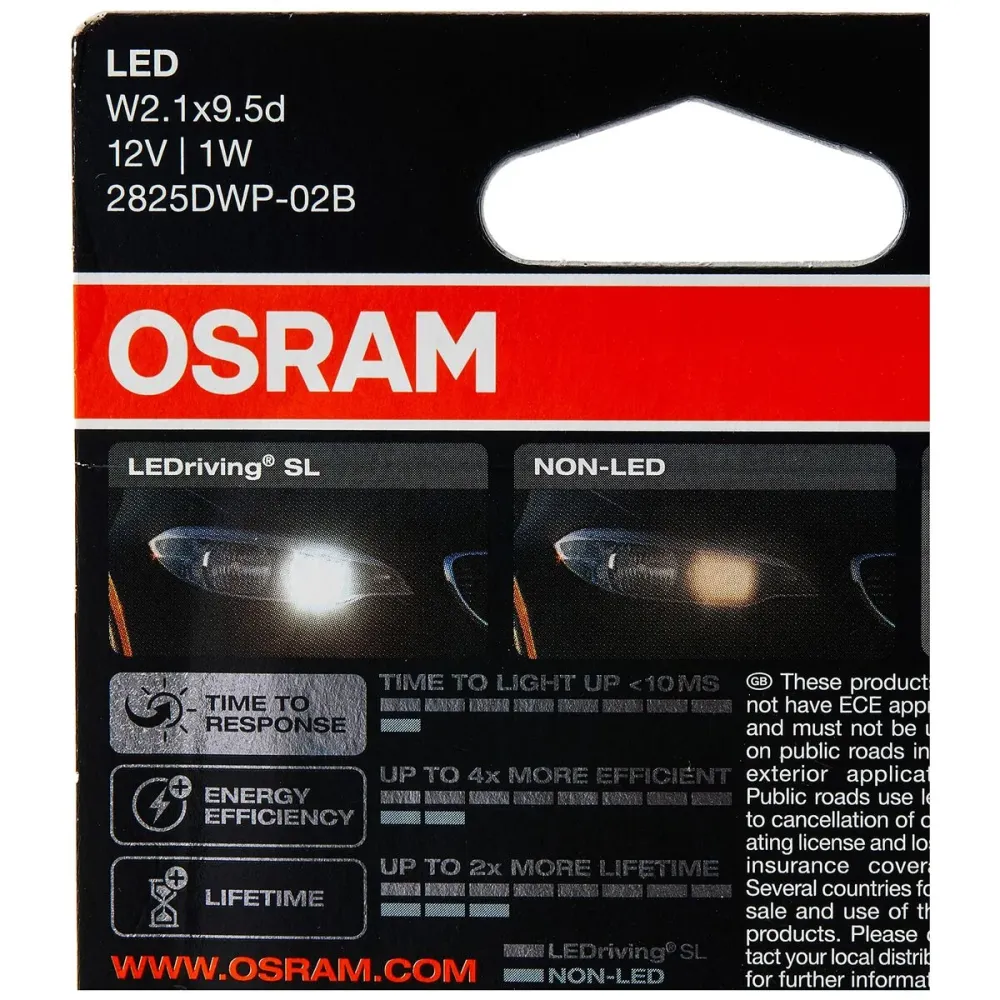Bec auto Osram OS2825DWP-02B 0,8 W 6000K W5W