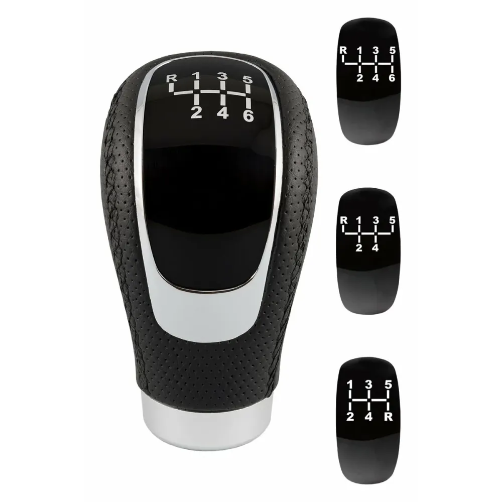 Buton manetă schimbător BC Corona POM30152 Lung Negru Piele