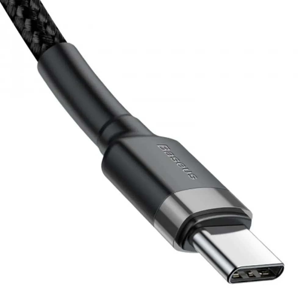 Cablu USB C Baseus Cafule Negru Negru/Gri 1 m