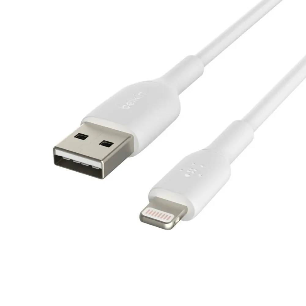 Cablu USB la Lightning Belkin CAA001BT0MWH Alb 15 cm