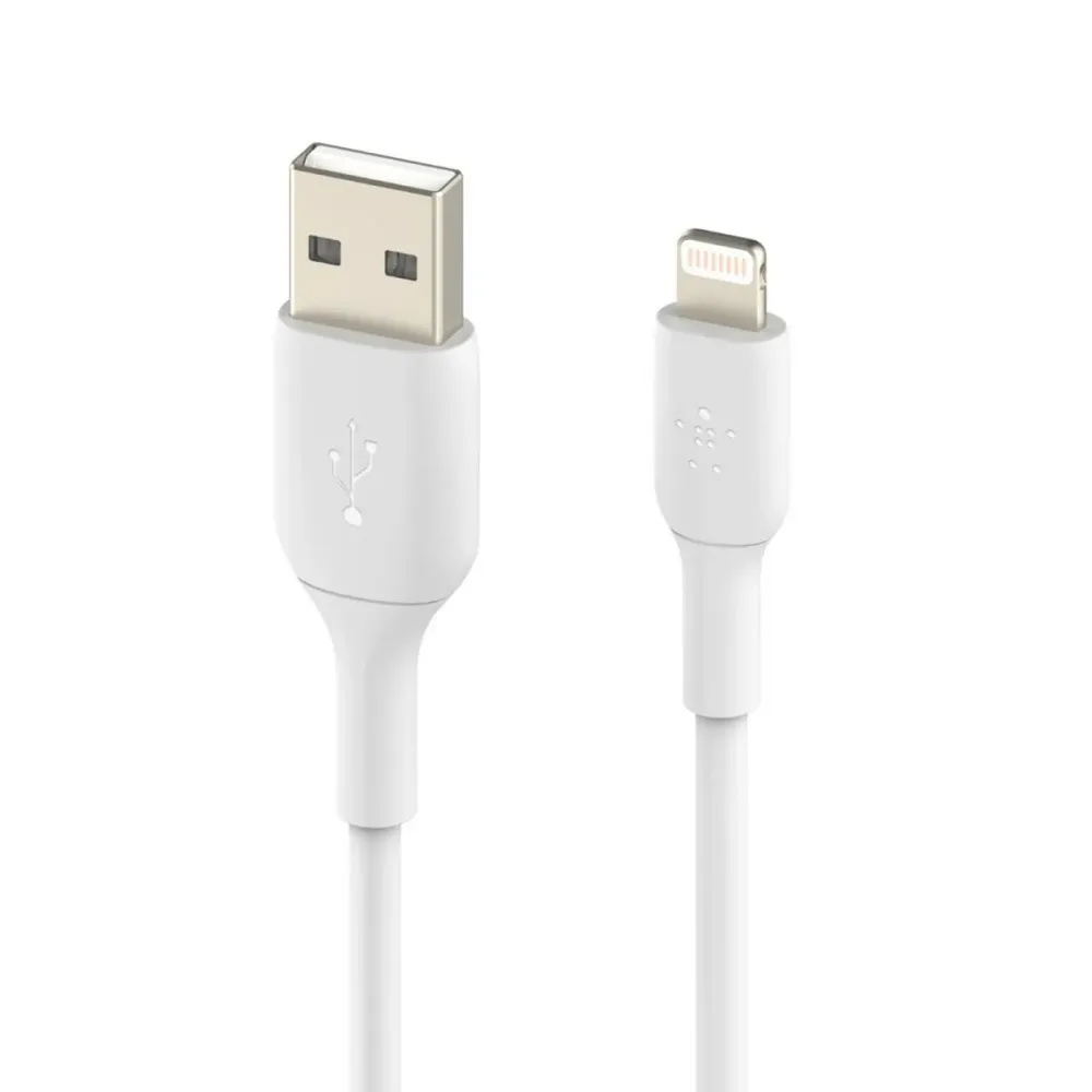 Cablu USB la Lightning Belkin CAA001BT0MWH Alb 15 cm