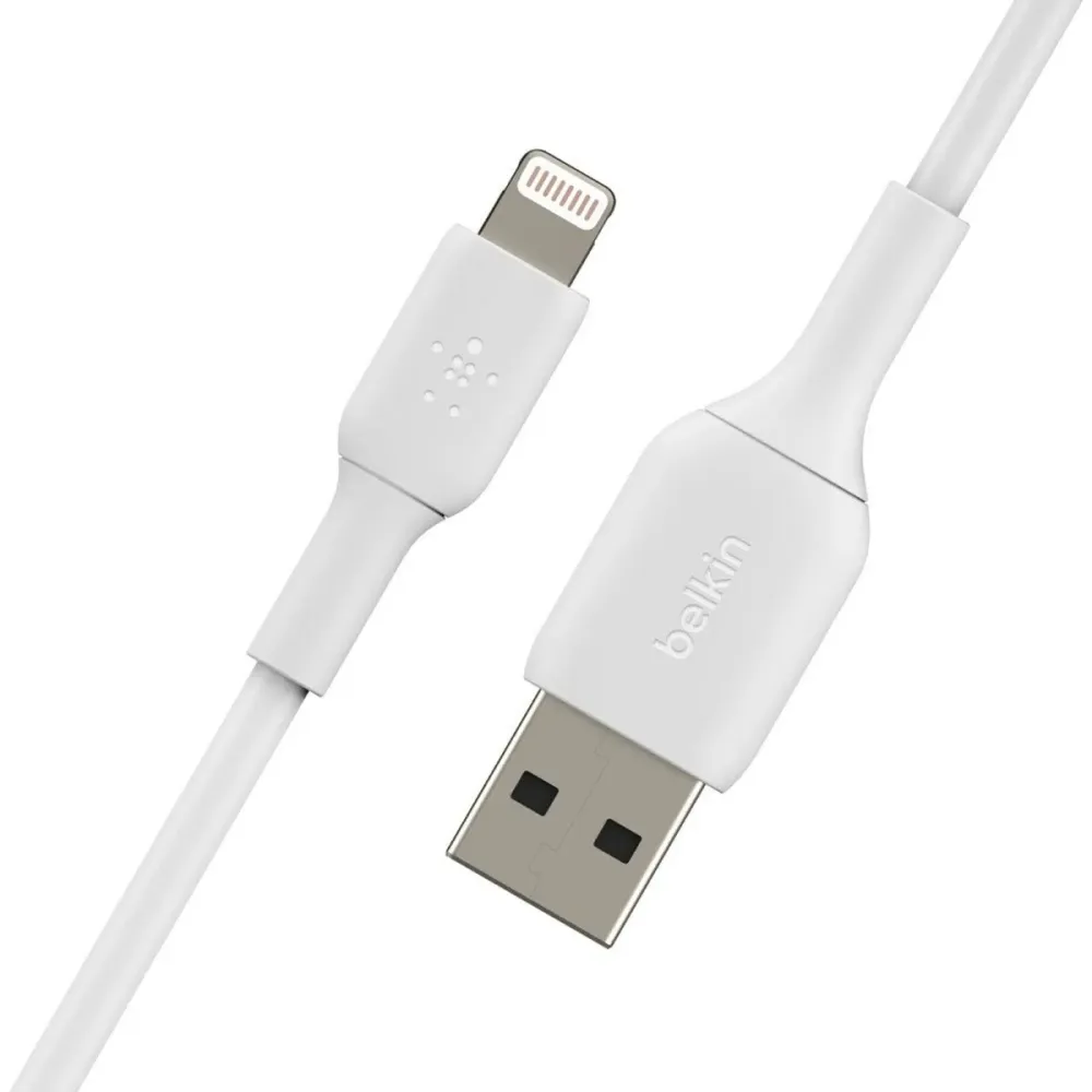 Cablu USB la Lightning Belkin CAA001BT0MWH Alb 15 cm