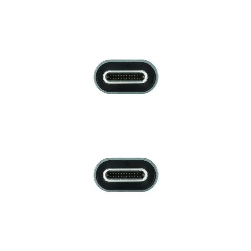 Cablu USB C NANOCABLE 10.01.4301-L150 1,5 m Negru 4K Ultra HD