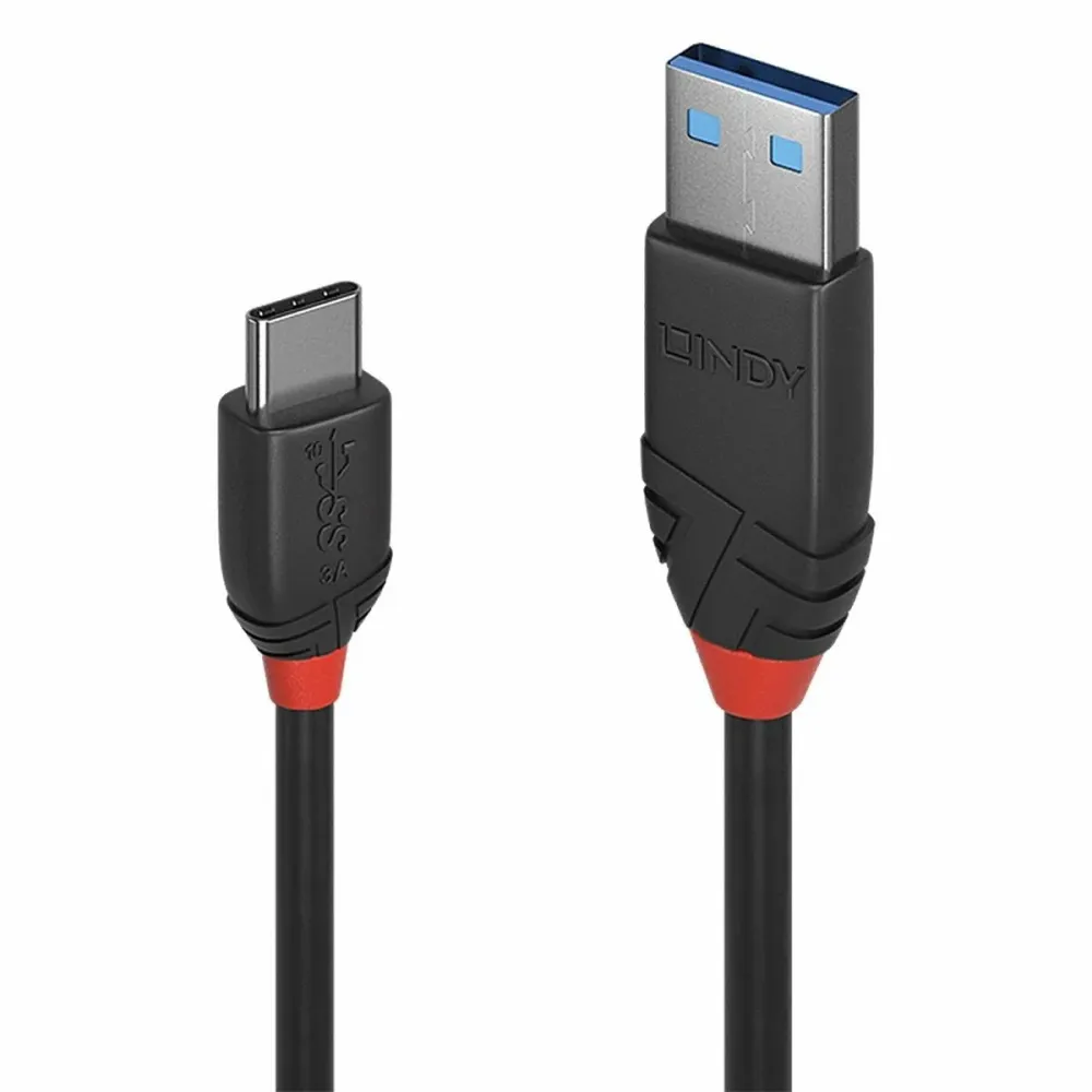 Cablu USB la USB C LINDY 36916 Negru 1 m