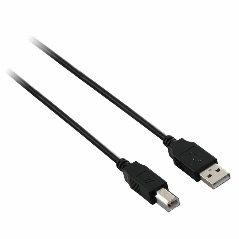 Cablu USB la USB B V7 V7E2USB2AB-1.8M Negru