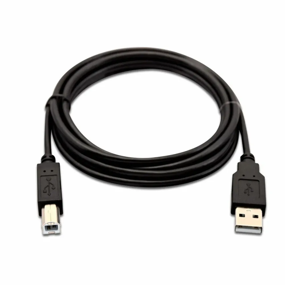 Cablu USB la USB B V7 V7USB2AB-02M-1E Negru