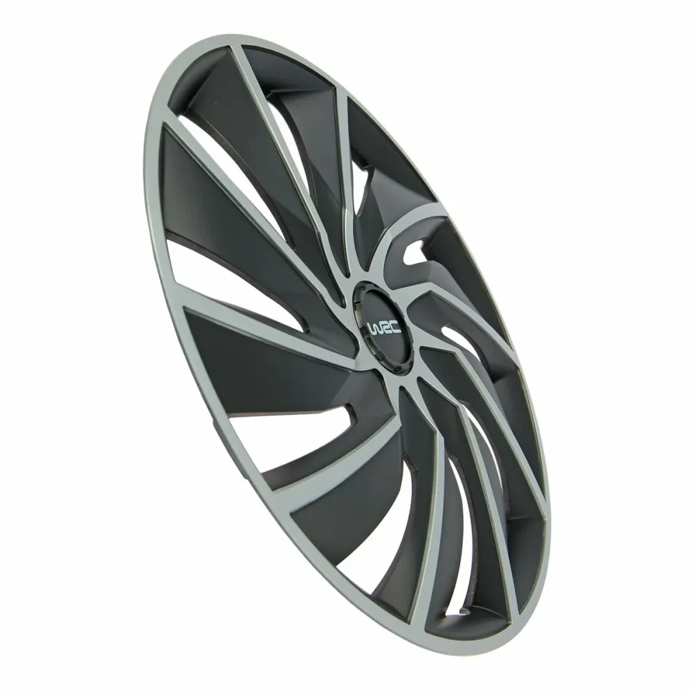 Capac de roată WRC 7598 Gri Negru/Gri 15" 4 Piese