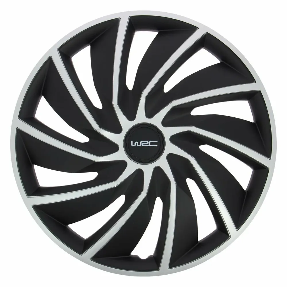 Capac de roată WRC 7598 Gri Negru/Gri 15" 4 Piese