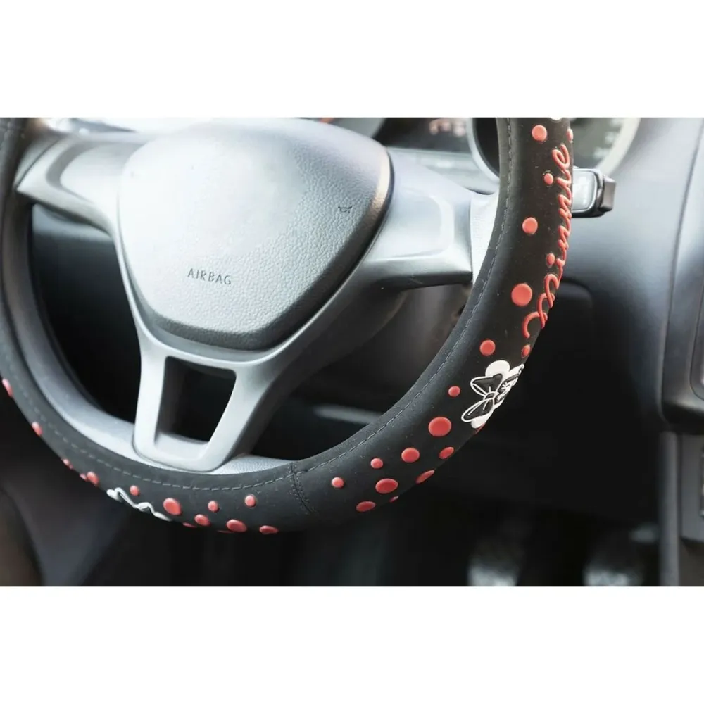 Capacul volanului Minnie Mouse CZ10819 Ø 37-39 cm Negru