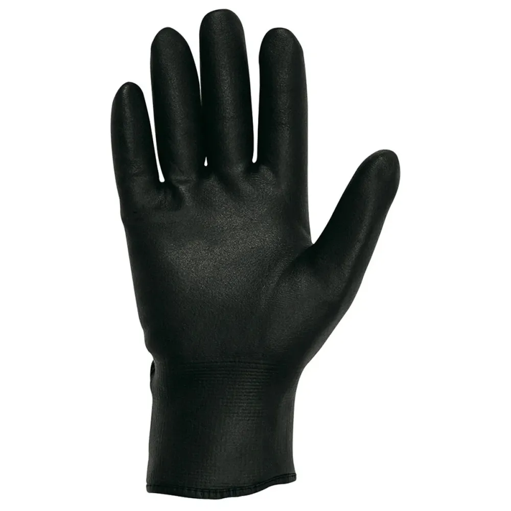 Mănuși de Lucru JUBA Căptușeală Material Polar Nitril Rece Negru