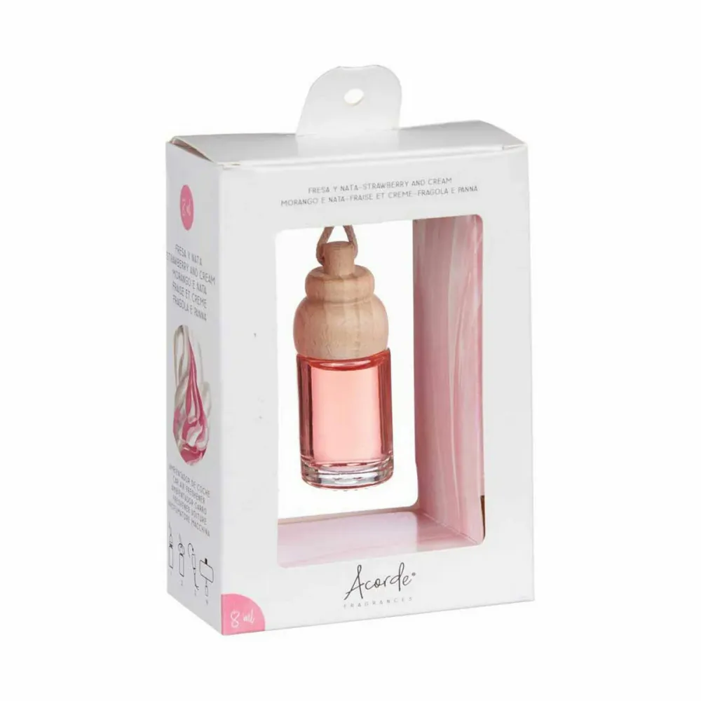 Odorizant pentru Mașă Căpșună Smântână Lemn Sticlă 8 ml (12 Unități)