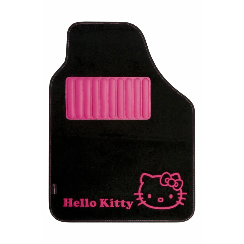 Set de covoraș pentru podea auto Hello Kitty Negru Roz (4 pcs)