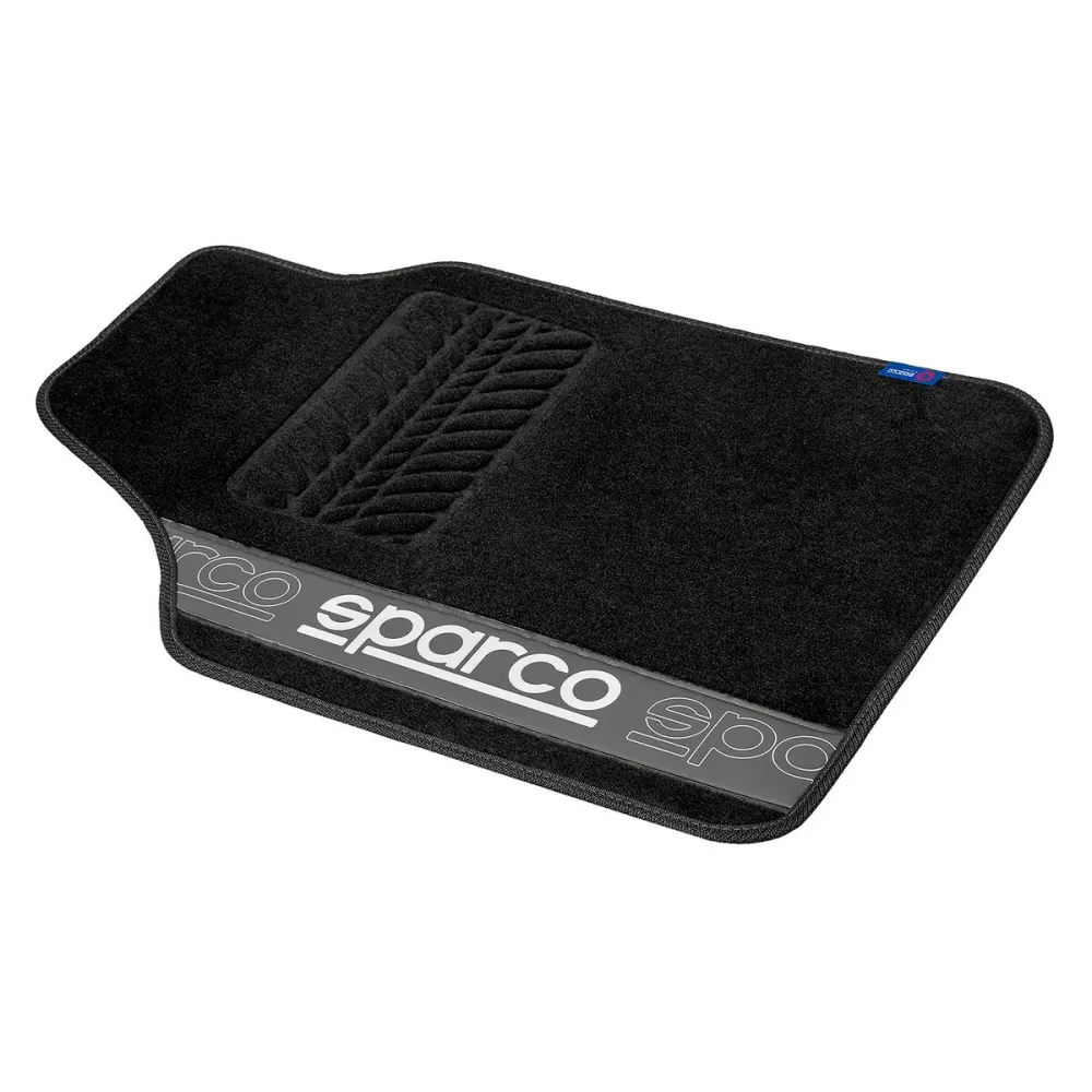Set de covoraș pentru podea auto Sparco F510 Covor Universal Negru Gri 4 Piese