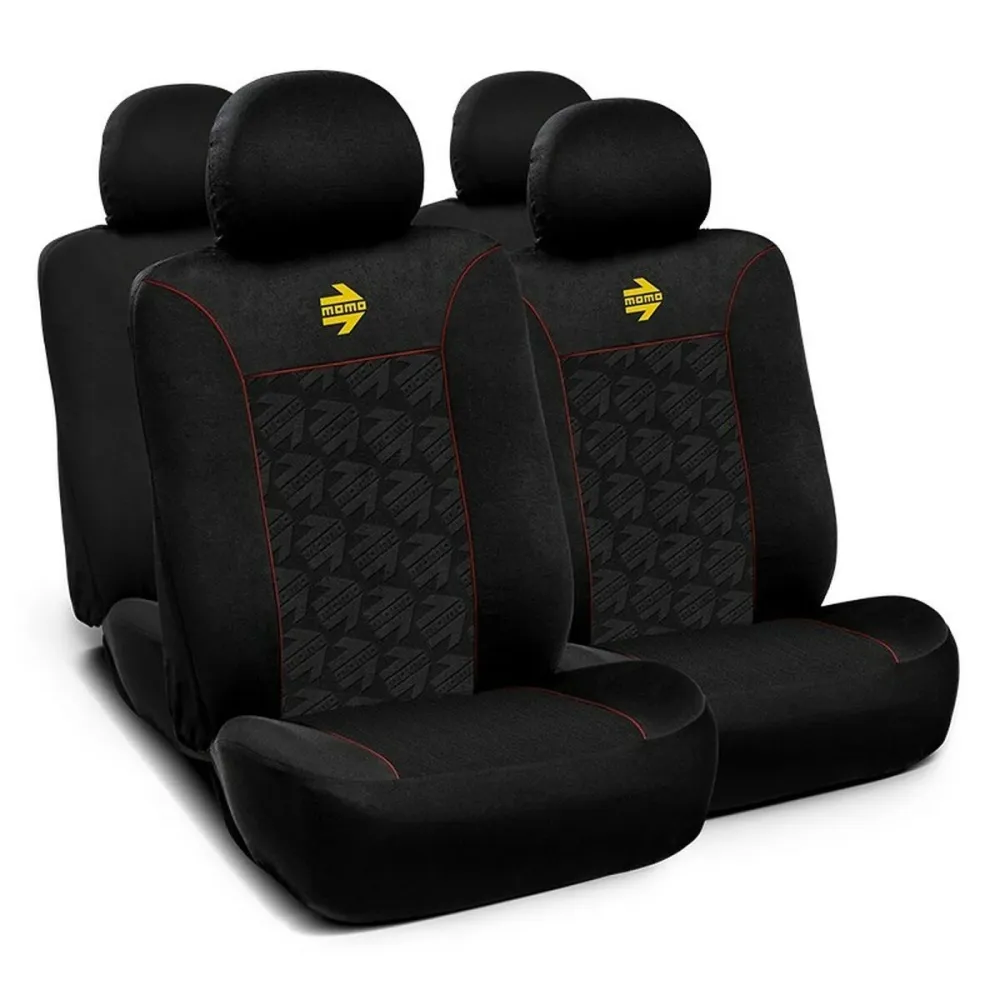 Set de Huse pentru Scaune Momo MOMLSC050BR Negru Roșu 11 Piese