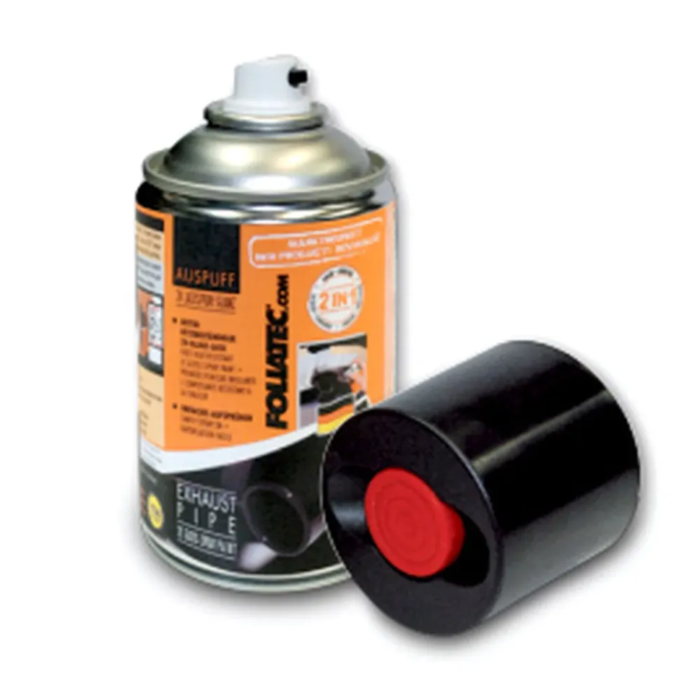 Spray cu vopsea Foliatec 2125 Negru Țeavă de Eșapament 250 ml