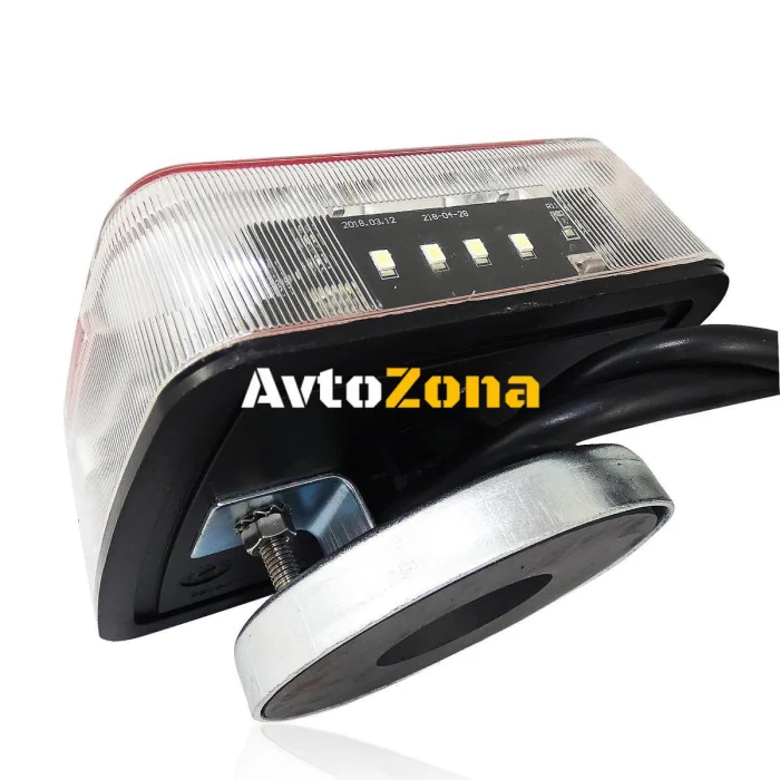 12V LED stop cinci funcții pentru remorci și roți cu cablu magnetic