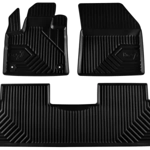 2.5D Covorașe de cauciuc Frogum model №77 pentru Peugeot 5008 (2017 +), 3 bucăți, negru