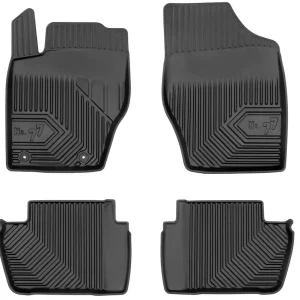 2.5D Covorașe de cauciuc Frogum №77 pentru Peugeot 307 Estate (2001-2007), 4 părți, Negru