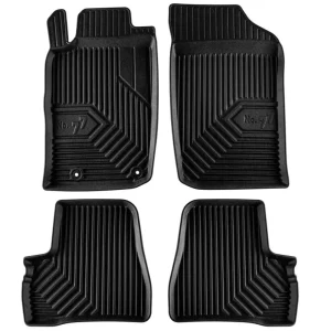 2.5D Covorașe de cauciuc Frogum №77 pentru Peugeot 206 (1998-2012), 4 părți, negru