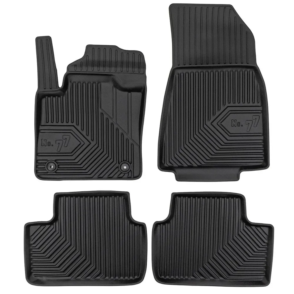 2.5D Frogum rubber insoles #77 pentru Volvo XC40 Recharge - 4 bucăți, negru