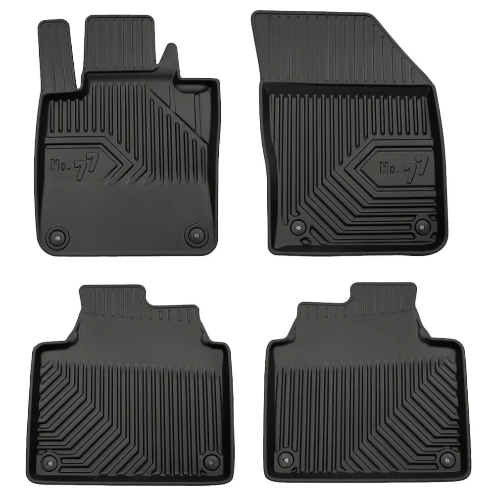 2.5D Frogum rubber insoles #77 pentru Volvo S90 (2016+) - 4 bucăți, negru