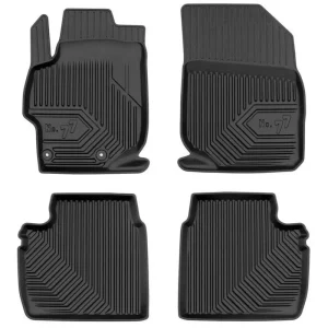 2.5D Rubber insoles Frogum №77 pentru Peugeot 301 (2012+), 4 părți, negru