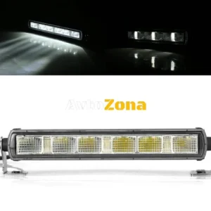 28.4cm LED Ice Bar cu lumină SPOT direcționată, trei funcții, E-Mark, 30W, 2200lm, 12V-24V, mașă, ATV, Jeep, 4x4, SUV, Off...