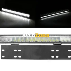 38cm LED Ice Bar cu suport pentru număr cu trei funcții 55W, 4768lm, 12V - 24V E-Mark Potrivit pentru mașă, autobuz, camio...