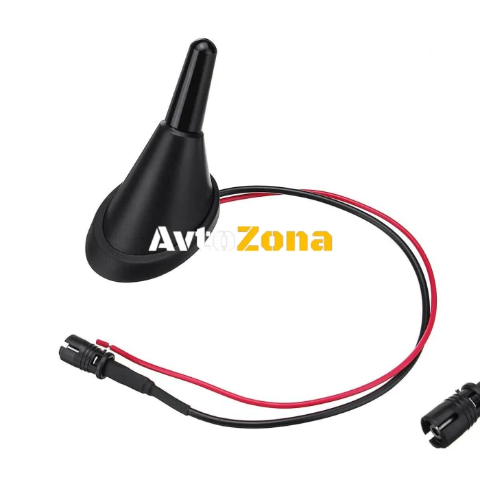 AM-FM Black Car Antenna 3 cm cu amplificator RAKU II pentru Volkswagen Audi Seat Skoda Volkswagen Audi Seat Skoda