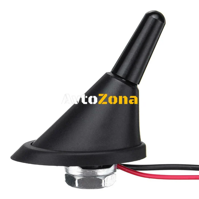 AM-FM Black Car Antenna 3 cm cu amplificator RAKU II pentru Volkswagen Audi Seat Skoda Volkswagen Audi Seat Skoda