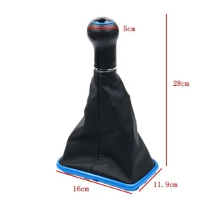 Ball Gear Lever cu manșetă Cutie din piele pentru golf Golf 4 Bora Blue Frame
