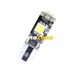 Bec cu diodă T10 cu 3 diode - CANBUS 4300K