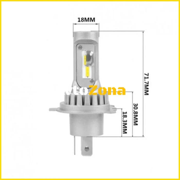 Becuri cu diodă 3900 H4 - 13w 1500lm 2pcs/pc