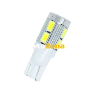 Becuri LED pentru 24V tip T10 5W cu 10 diode tip 5630 - potrivite pentru luminile de zi