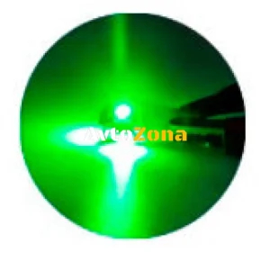 Becuri LED pentru gabarit, T10 W5W, 5 SMD, 12V, verde