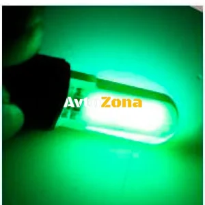 Becuri LED pentru manometru, T10 W5W, COB 12-Core, 12V, verde, Canbus - Fără erori