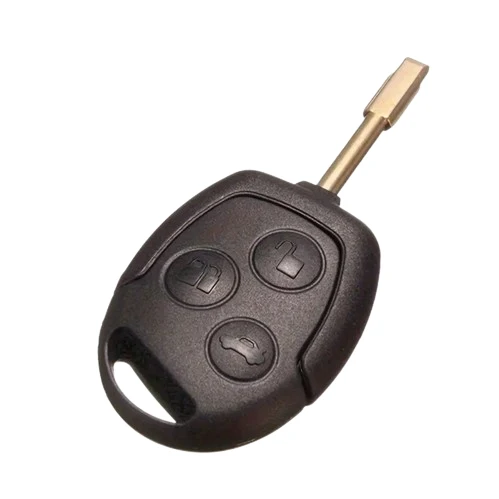 Cheie briceag Ford cu 3 butoane, carcasă din silicon, Negru-Roșu