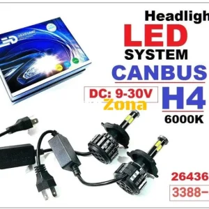 Căni cu LED-uri CANBUS -H 4 - (2 buc.)