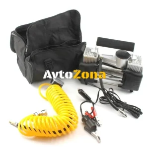 Compresor Za Pompane Na Gumi Dvubutalen Dvuhbutalen Metalen 12V 20A