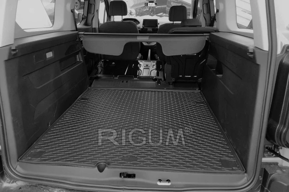 Covoraș de cauciuc Rigum pentru Citroen Berlingo, Peugeot Rifter, Opel Combo, Toyota Proace City L2 - 5 locuri