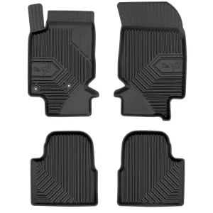 Covorașe de cauciuc 2.5D Frogum No 77 pentru Peugeot 2008 (2019+), 4 bucăți, negru