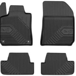 Covorașe de cauciuc 2.5D Frogum #77 pentru Peugeot 308 Hatchback (2013+), 4 părți, Negru