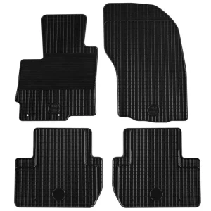 Covorașe de cauciuc Gumarny Zubri pentru Peugeot 4007 (2007-2012) - 4 părți, negru